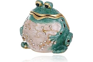 Vibrant Frog Keepsake for Cherished Trinkets