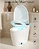 TDH Luxury Smart Toilet, Heated Seat with Warm Water Sprayer & Dryer, Walk Away Auto Flush and Close,One Piece Toilet for Bathrooms with Remote Control