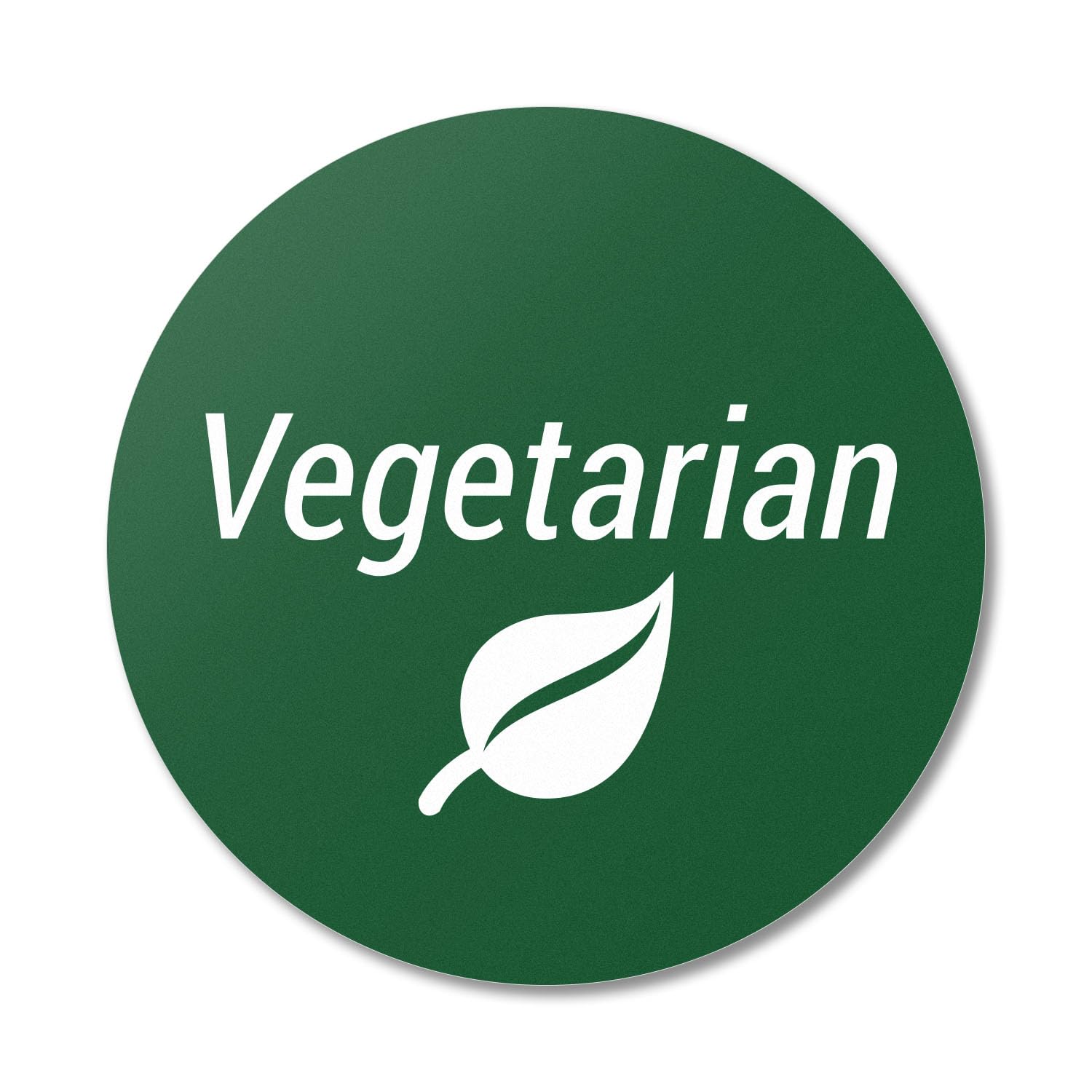 OfficeSmartLabels Vegetarian Labels (1.5 inch, Round - 300 Labels) for Meat-Free Meals, Dietary Restrictions, Delis, Restaurants, or Dairy-Free Meals