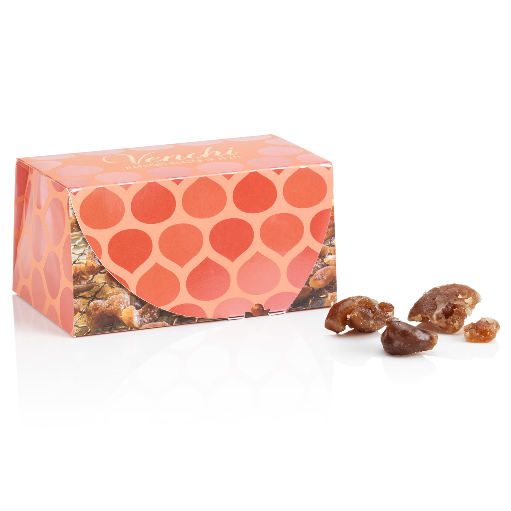 Venchi - Boîte Cadeau avec Marrons Glacés, 250 g - Idée cadeau Noël