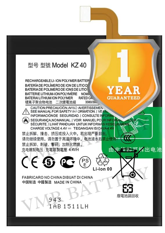 Image of Original KZ40 Battery Compatible for Motorola Moto Z4 - (3600mAh) - 1 Year Warranty K7