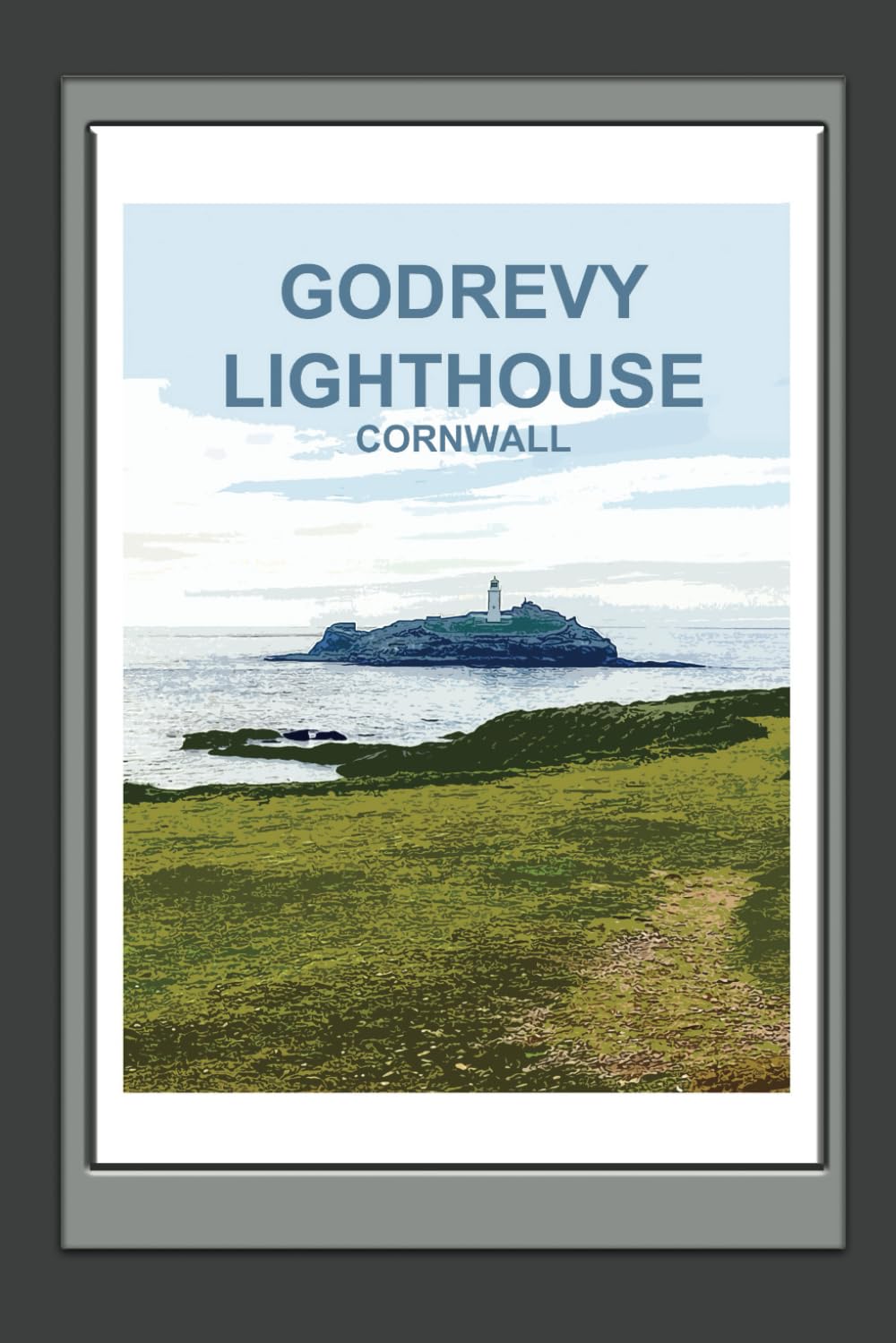 Godrevy Lighthouse Cornwall Notebook: Notebook, Journal, Gift Book ( British Places and Landscapes )