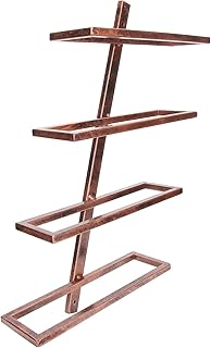 Stojak na wino, domowa półka na wino, uchwyt na wino do szafki spiżarnia Jadalnia Bar(Pochylony stojak na wino 4 butelki brązu)