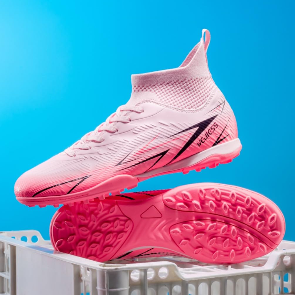 Fußballschuhe Herren High Top Fussballschuhe TF Kinder Stollenschuhe Jugendliche Athletics Trainingsschuhe Football Schuhe Hallsportarten Fußball Stiefel