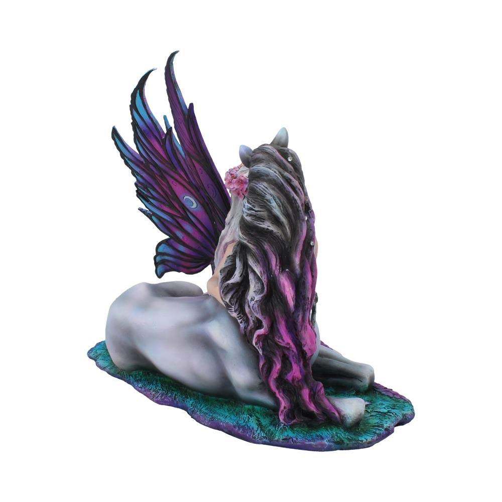 Nemesis Now Statuetta Panthea – Fata Viola In Resina 22,5 Cm, Dipinta A Mano, Decorazione Fantasy Per Casa E Collezionisti, Regalo Originale Per Amanti Del Mistero E Dell'Incanto