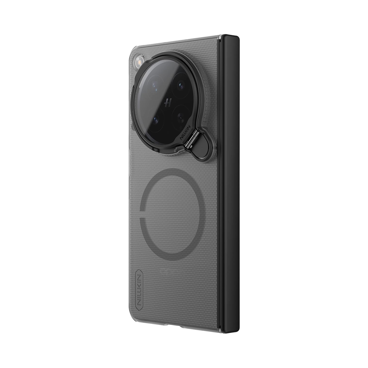 COQUE Custodia per Telefono Oppo Find N6 Custodia Magnetica per Oppo Find N6 Super Frosted Shield Pro-Trasparente Nero
