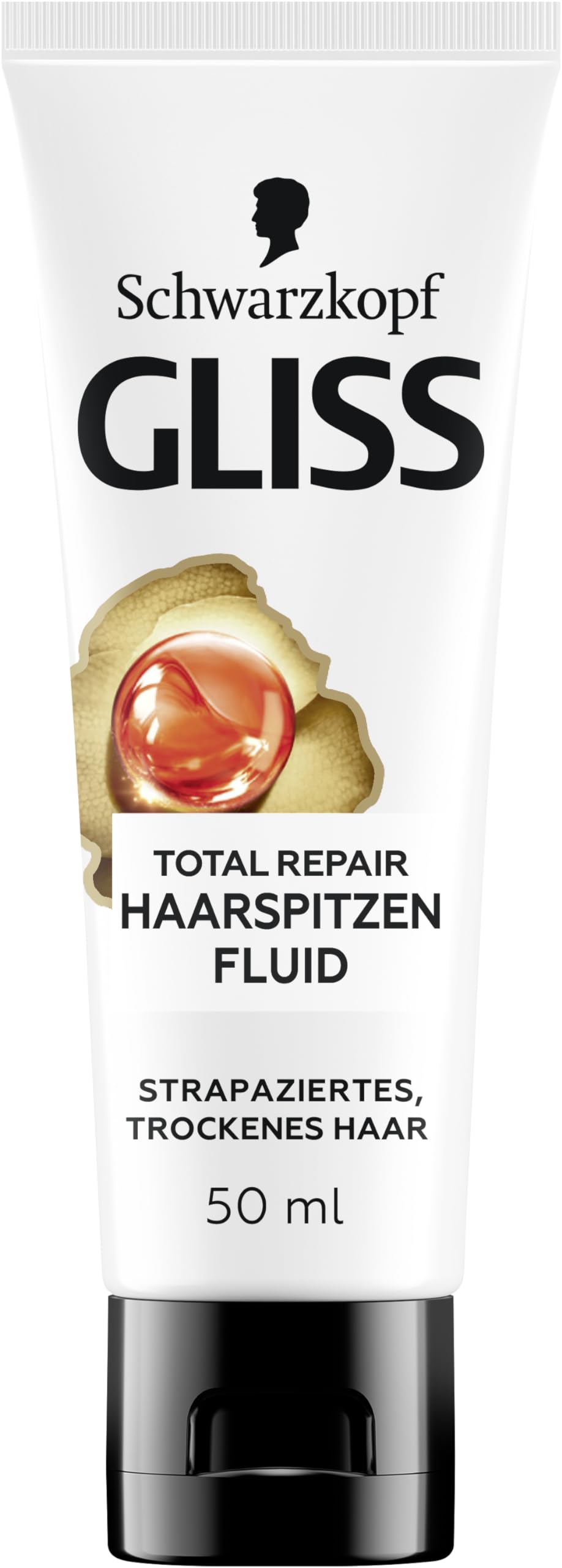Gliss Haarspitzenfluid Total Repair (50 ml), für bis zu 95% weniger Spliss und langanhaltend versiegelte Spitzen, speziell für trockenes & strapaziertes Haar