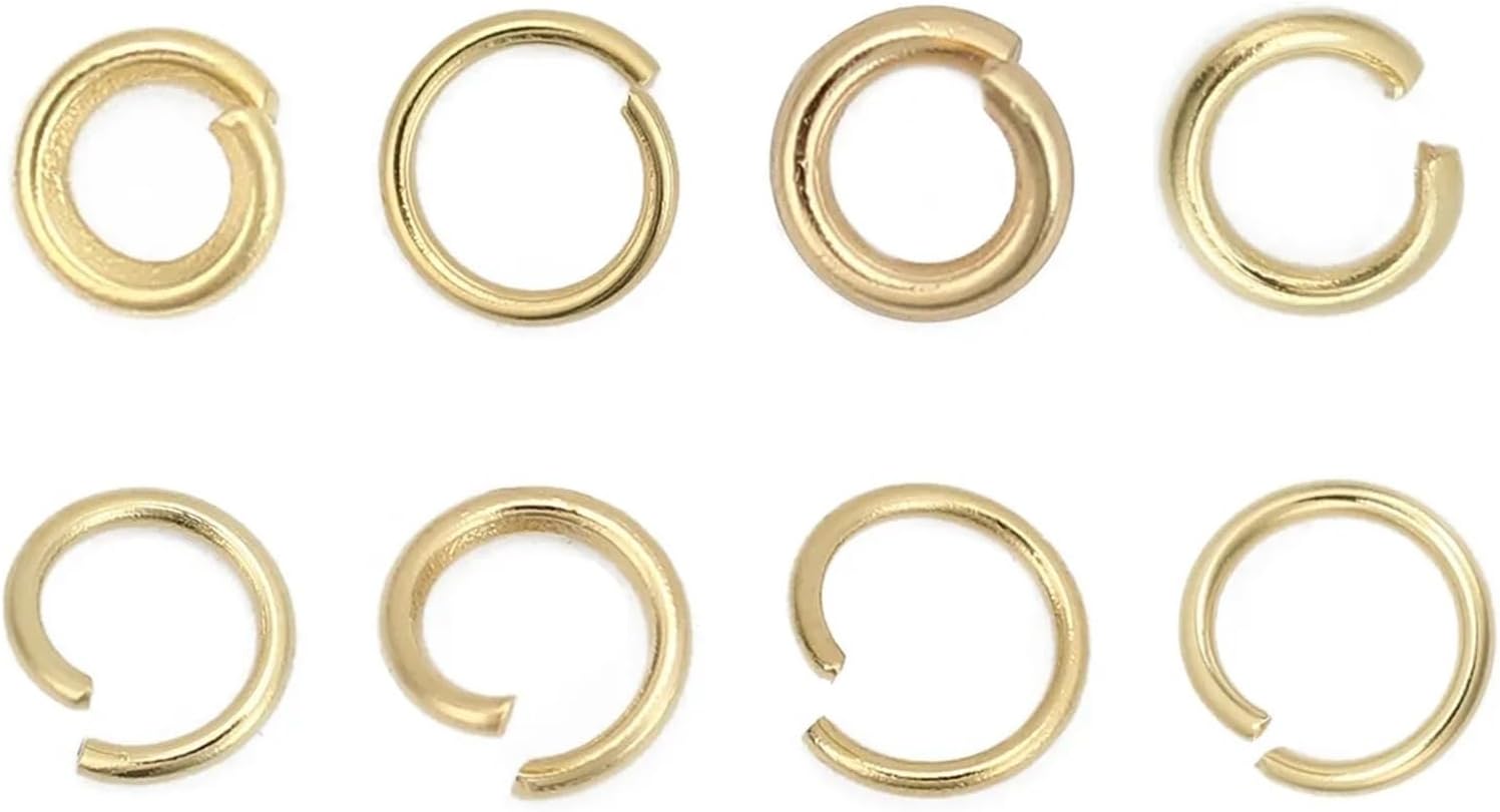 304 Stainless Steel Casting Opened Jump Rings Charms DIY Jewelry Making Necklace Bracelets Accessories Findings(0.6mm-4mm-200pcs)