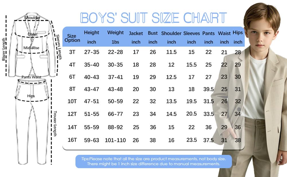 Set da smoking per bambini in lino, 2 pezzi, con gilet e pantaloni corti, per l'estate, spiaggia, matrimonio, per bambini
