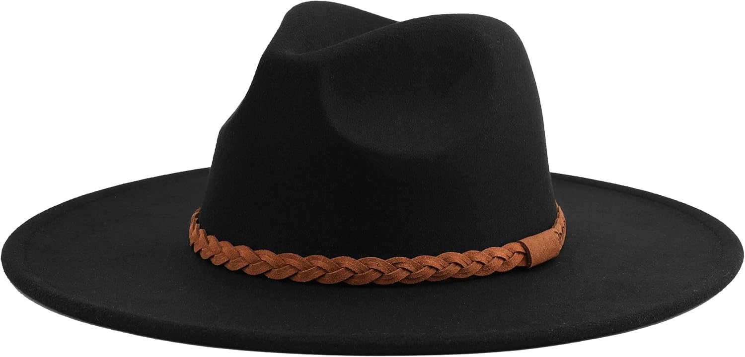 Big Wide Brim Women Fedora Hat