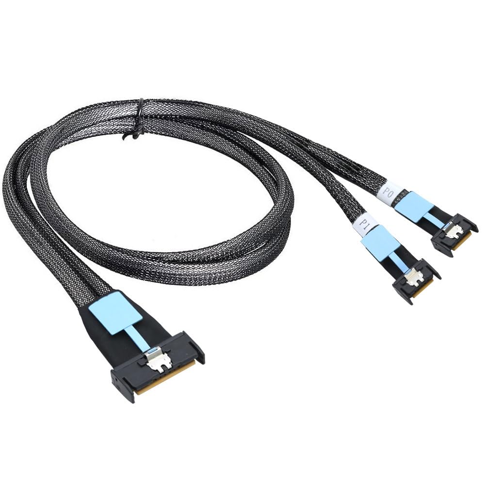 cablecc MCIO PCI-E 5.0 Mini Cool Edge IOSTR PCI-E 8i 74Pin Maschio a Dual MCIO 38Pin Maschio Extender Cable 50 cm