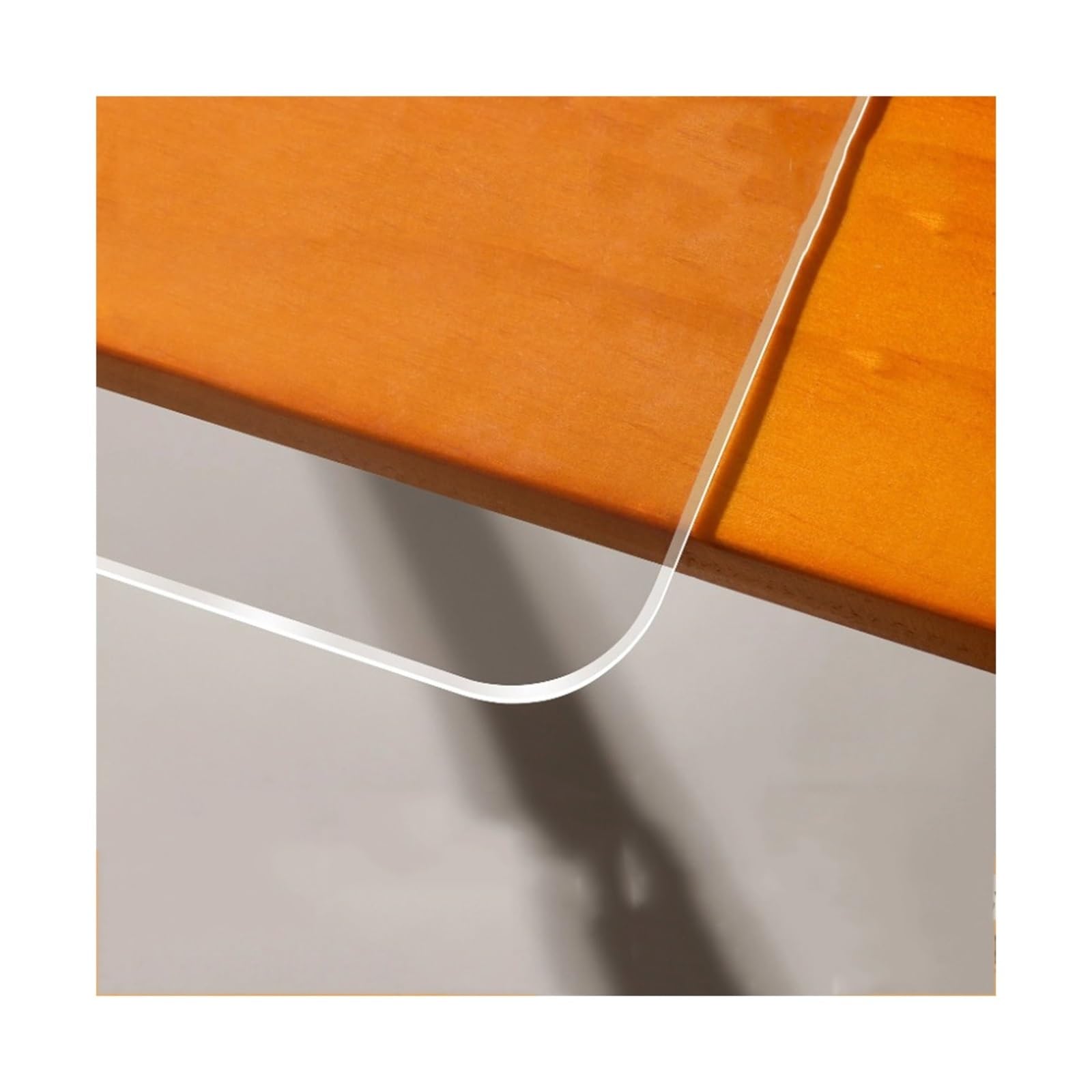 Protecteur de nappe en PVC transparent de 1,60mm d'épaisseur pour mobilier haut de gamme