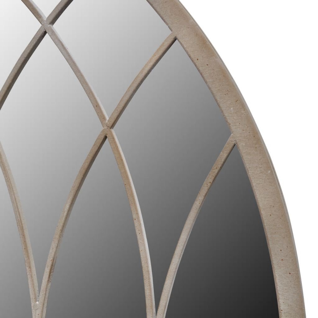 Tidyard Miroir de Jardin Design Antique pour Intérieur ou Extérieur 115 x 50 cm