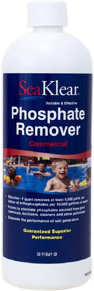 SeaKlear 90207 Halo Source 1040105 Commercial Strength Phosphate Remover Quart Bottle Spa Accessories