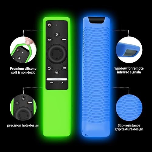 Miniatura 8 de Paquete de 3 fundas protectoras para Samsung Smart TV Control remoto serie BN59, ligera, antideslizante, a prueba de golpes, silicona para Samsung