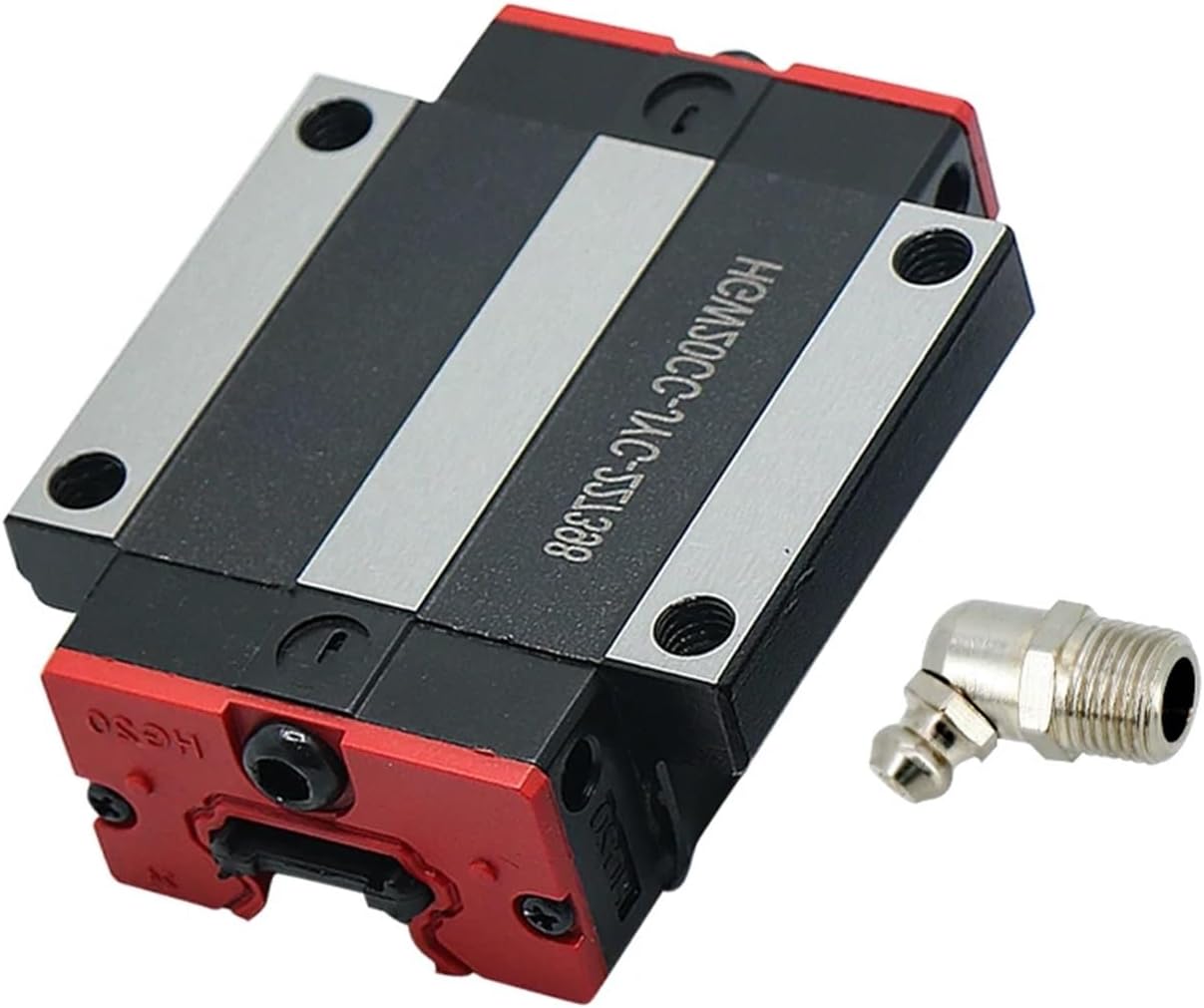 HGW20CC Linear Guide Block, HGR20 Flange Carriages with Greaser, Linear Rail Bearing (Pack of 1)