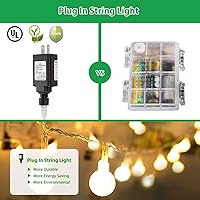 Vista 3 de Cadena de luces LED con forma de esfera.