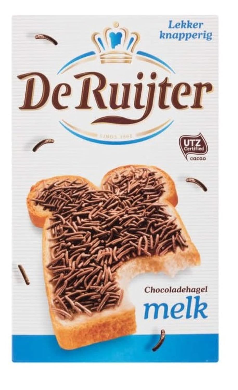 De Ruijter Chocoadehagel Melk(Milk Chocolate Sprinkles), 13.76-Ounce (1 Pack)