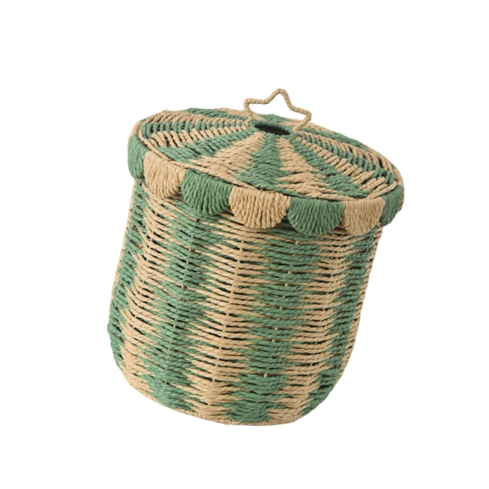 Spacious Rattan Weave Clothes Container Easy to Carry and Clean Ventilated Dirty Clothes Bin for Daily Use Natural Fiber Storage Basket