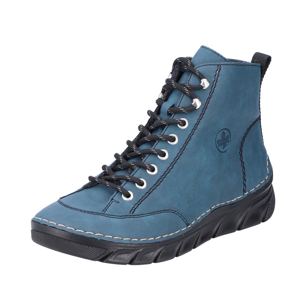 Rieker Women's 55022 Lace-Up Boots, Green, 5 UK