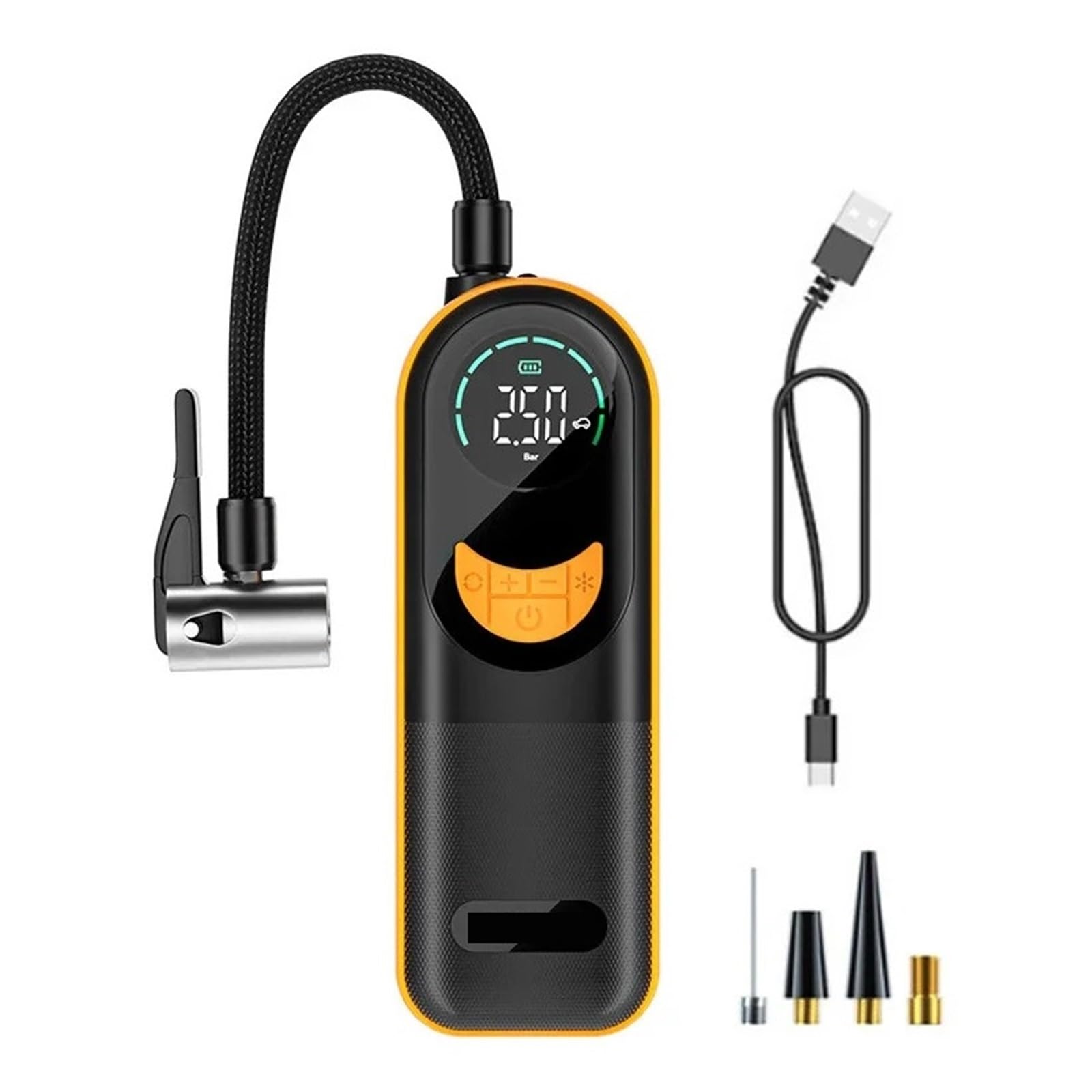Pompa di Gonfiaggio Elettrica Portatile del Compressore d'Aria for Auto Pompa di Aria Gonfiabile Senza Fili 150PSI for Pneumatici for Biciclette for Motociclette for Auto Gonfiatore Rapido