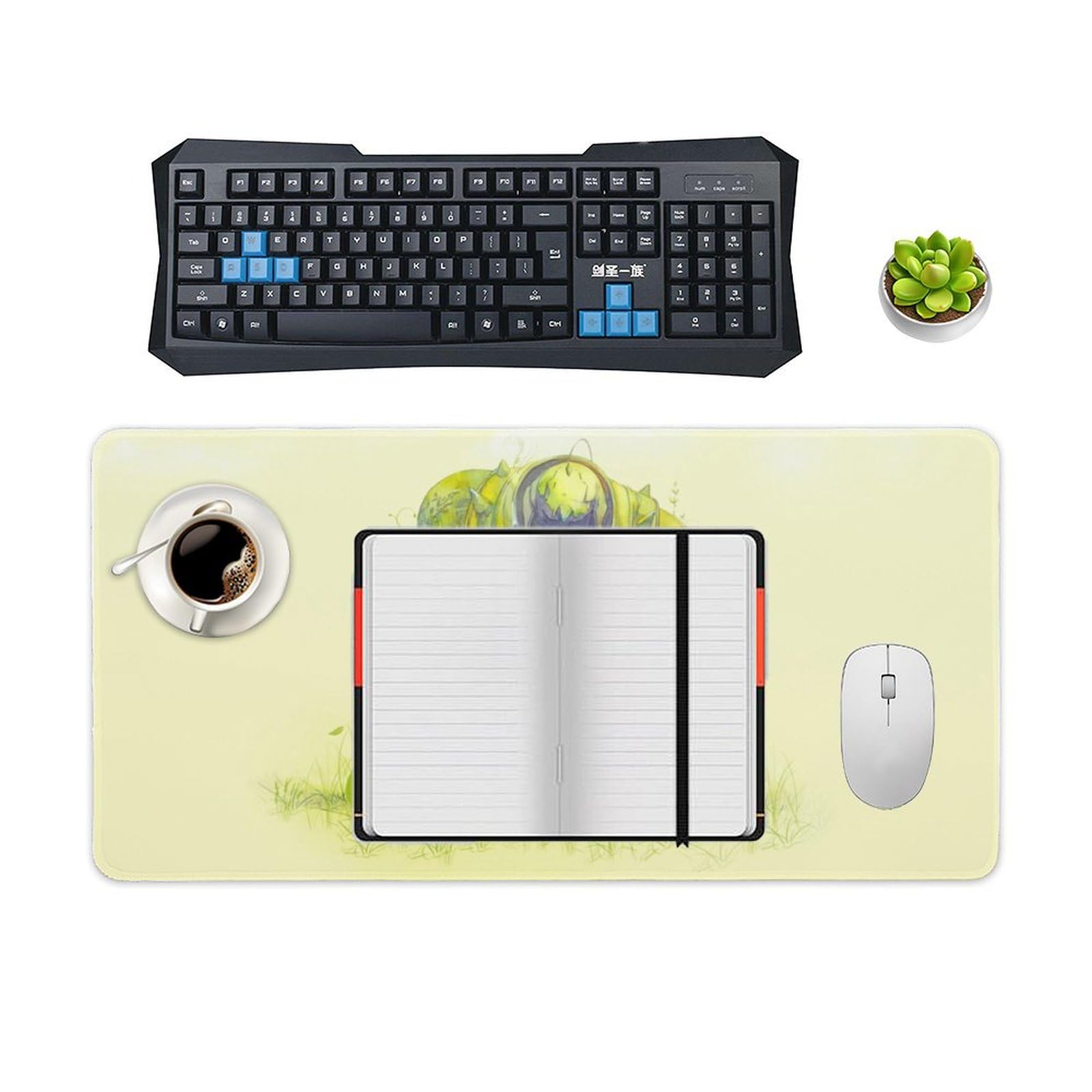 キーボード.マウス.マウスパッド Amazon.co.jp: マウスパッド おしゃれアニメ柄 鋼の錬金術師 大型