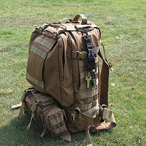 Fivela de fita de nylon, Andoer Clipes de tiras molle para exteriores Fivela de fita de nylon Fivela