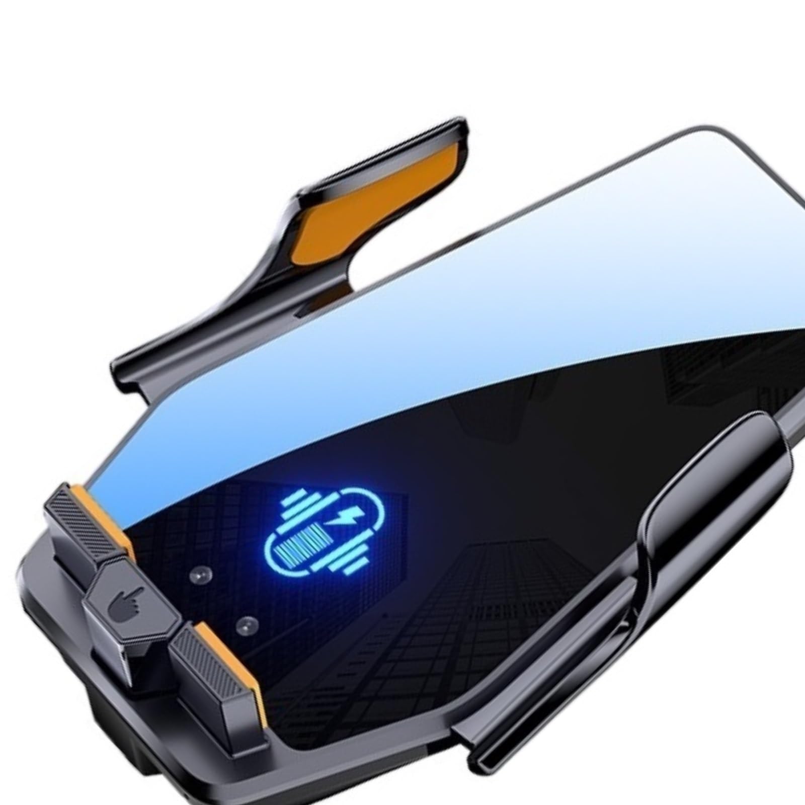 Per IPhone 15 14 13 12 Supporto Universale Telefono Auto Stazione Ricarica Rapida Wireless 66 W Caricabatterie Automatico A Induzione Infrarossa Porta Cellulare Auto(Black)