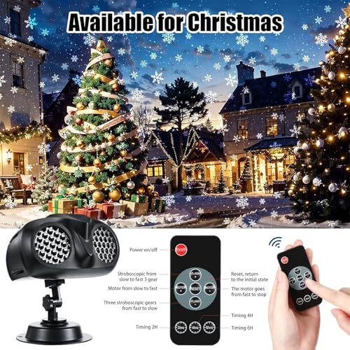 Projecteur de lumière de Noël avec télécommande pour décorer sans effort - 3