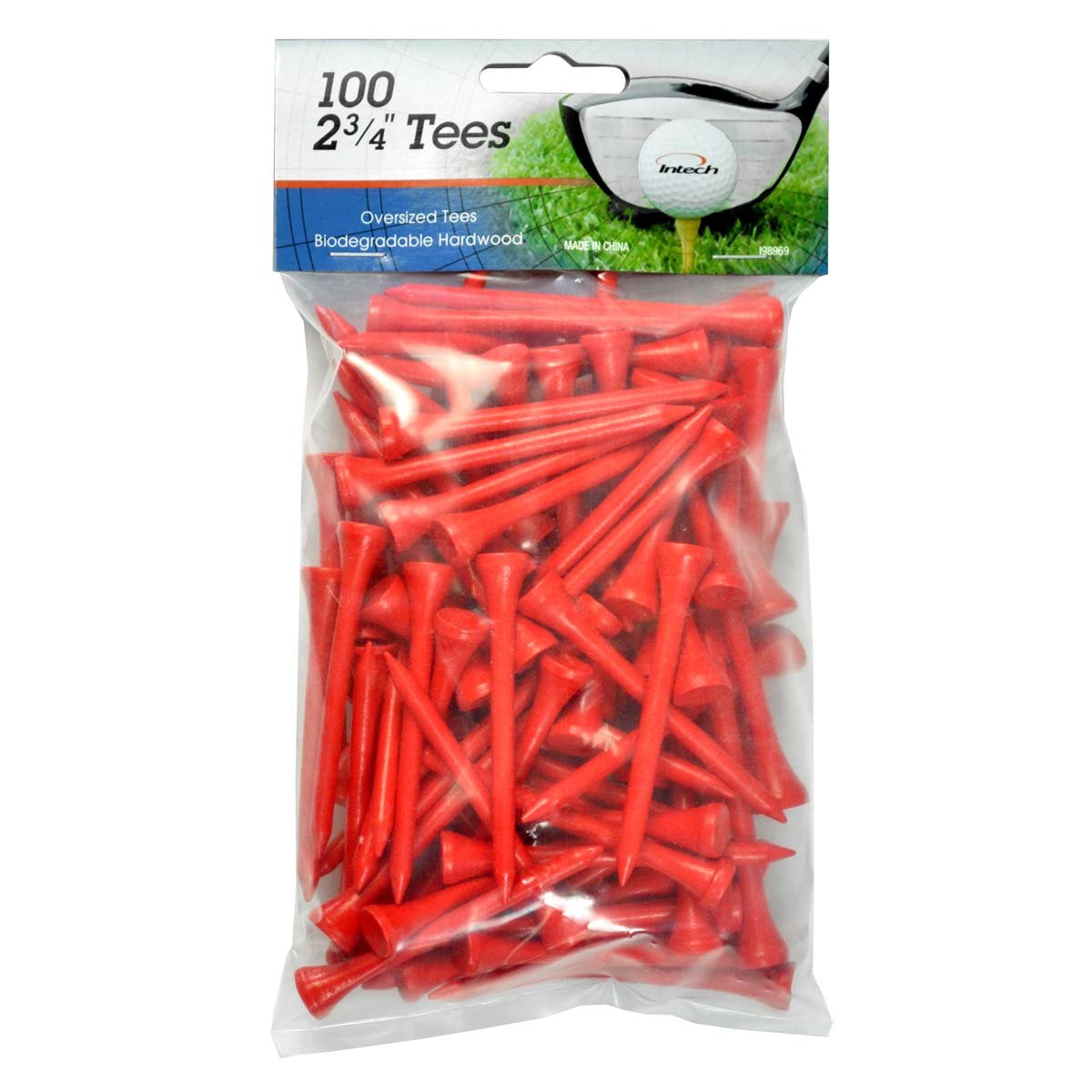 Intech2 3/4" Golf Tees 100 and 500 Packs (Multiple Colors Available)