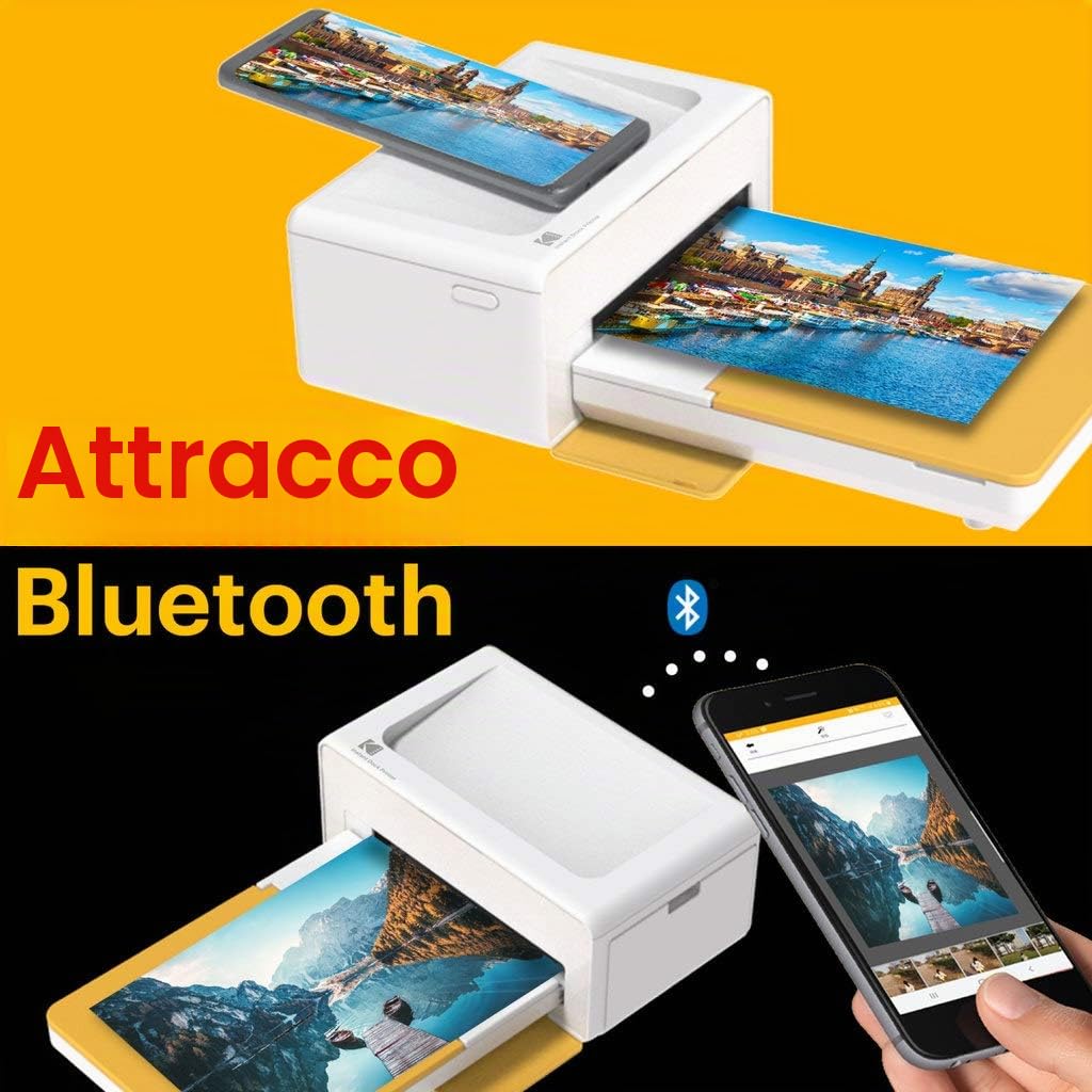 KODAK PD460 - Stampante fotografica a colori 10x15 cm - Bluetooth e docking - bianco e nero