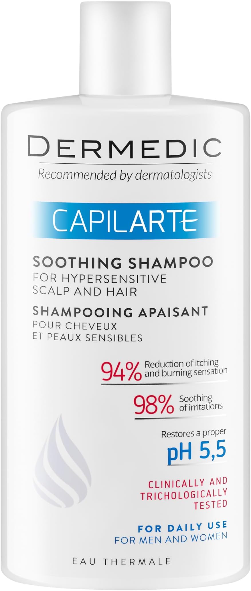 DERMEDIC CAPILARTE Soothing Shampoo for Sensitive and Irritated Scalp 300 ml