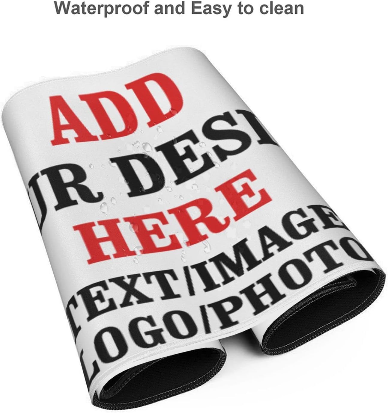 Custom Mouse-Pad Personalized Mousepad-MouseMat Keyboard-Mat - Customized Stitched Edges Non-Slip Rubber Base Washable Waterproof Mouse Pads (Rectangular 16x35.5inch)