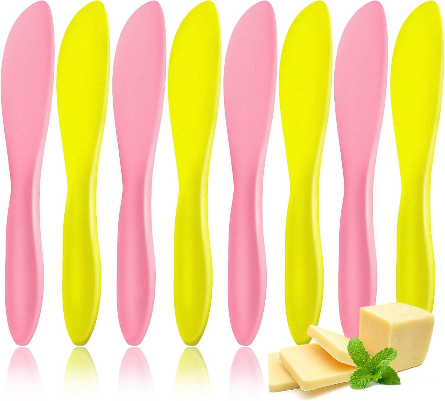 Vomika 8Pcs Plastic Butter Spreader, Multi Purpose Butter