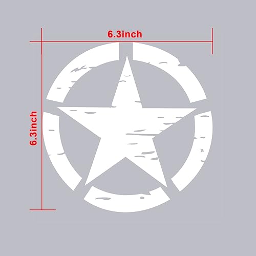 Miniatura 5 de Hooke Road Adhesivo decorativo para parachoques de estrellas, carrocería, camión, autos, decoración para Jeep Wrangler YJ TJ JK JL Gladiator Tundra