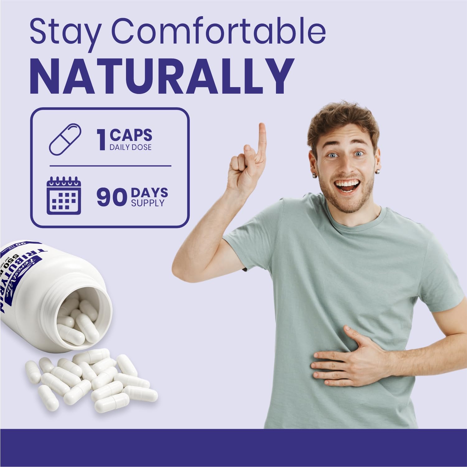 Tributyrin Supplement 550mg, Advanced Butyrate Form for Gut Health, 60% Standardized, More Effective Delivery Than Sodium Butyrate, 90 Capsules, Non-GMO & Gluten Free Postbiotic Supplement — Amazon image 6