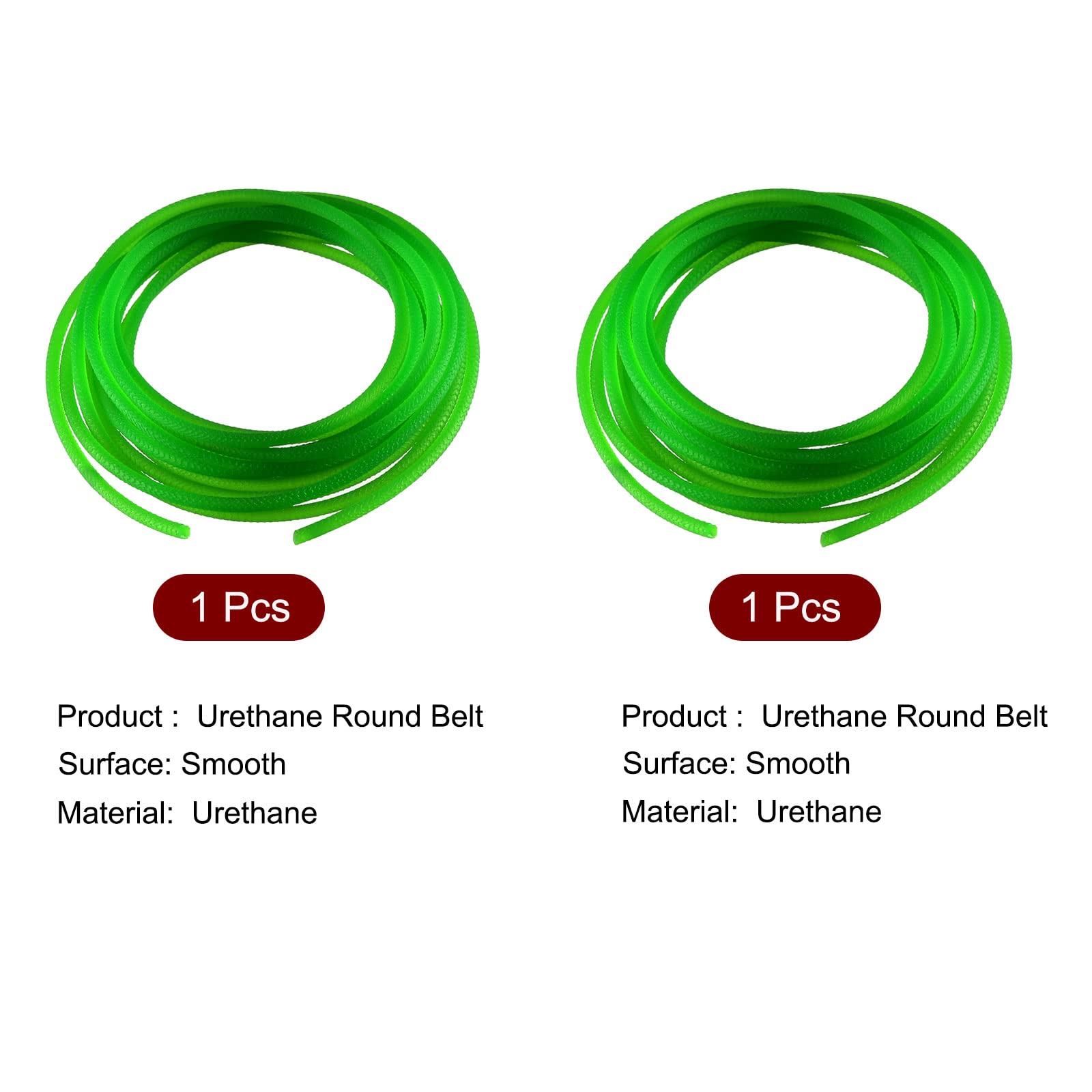 QUARKZMAN 10 Pies 3mm 4mm PU Correa Redondo para Transportador Máquina Secador 2uds