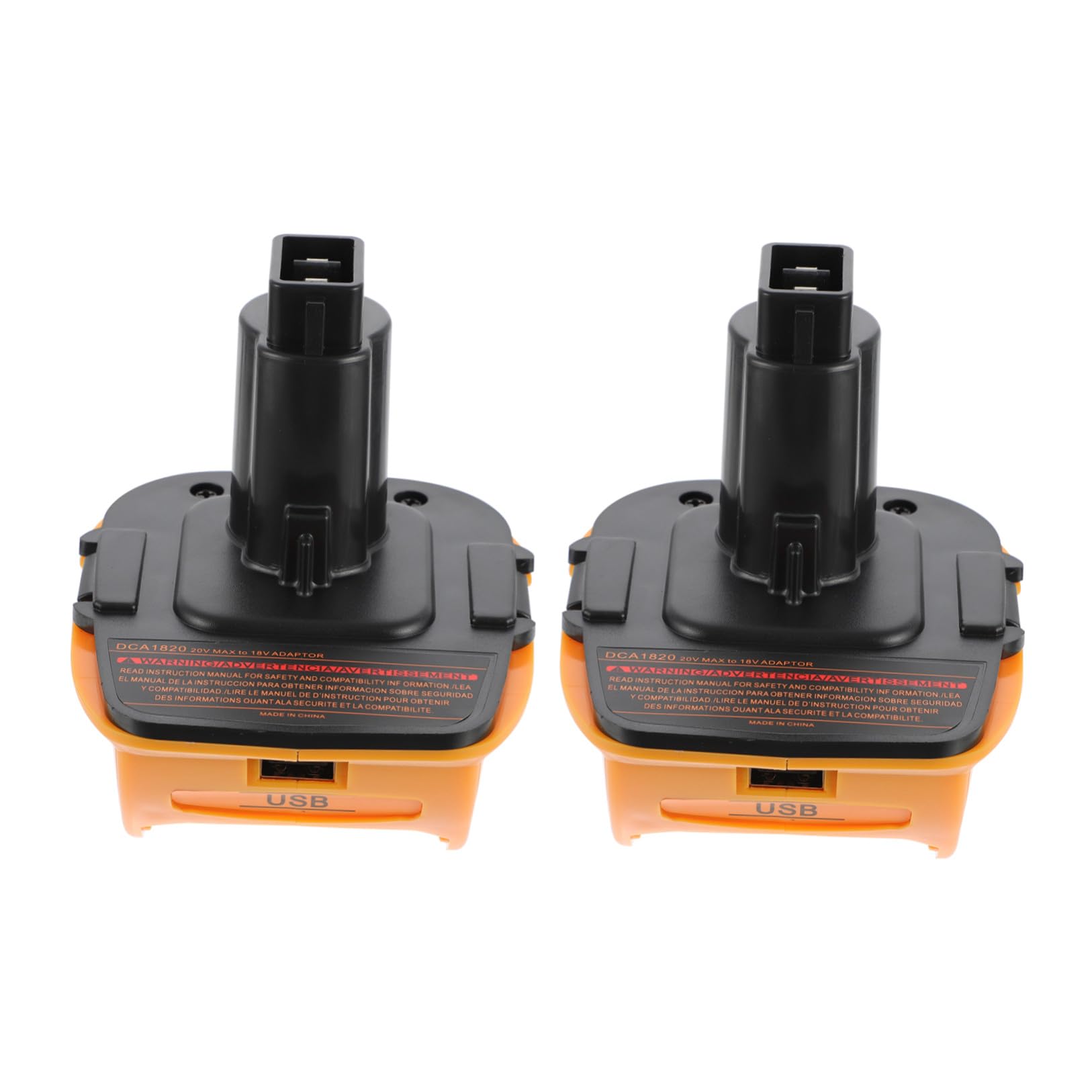 jojofuny Convertidor de Batería Recargable 2 Juegos Adaptador de 18v/20v Abs para Herramientas Eléctricas