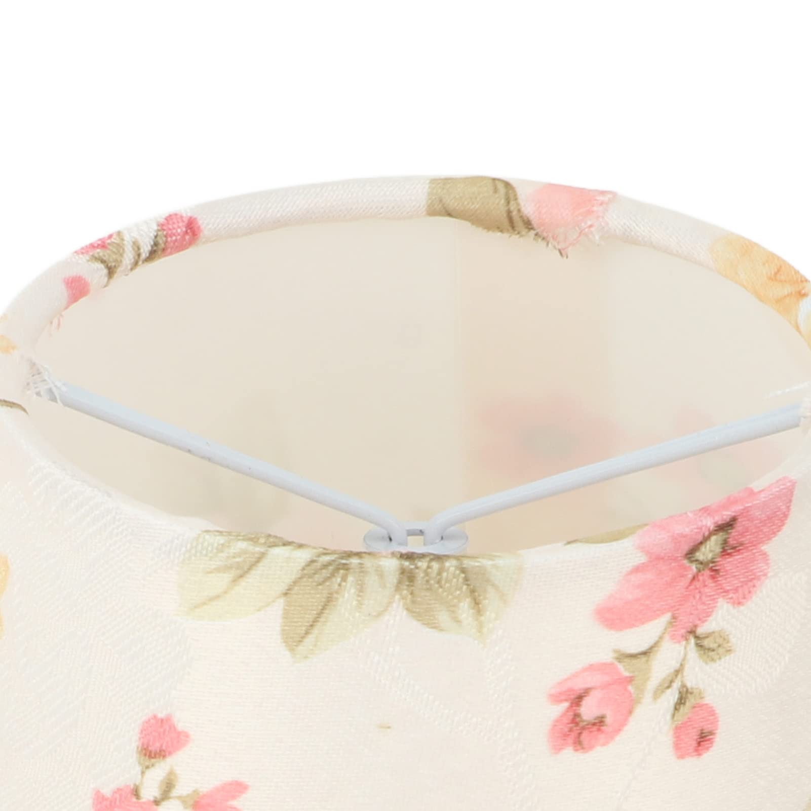 3 Pezzi Paralume in Tessuto, 9 x 14 x 13cm Paralume Abat Jour, Cono Paralumes Fatto a Mano Tessuto con Motivo Floreale Clip su Paraluma per Lampades da Tavolo Lampadario Lampada da Terra Retrò