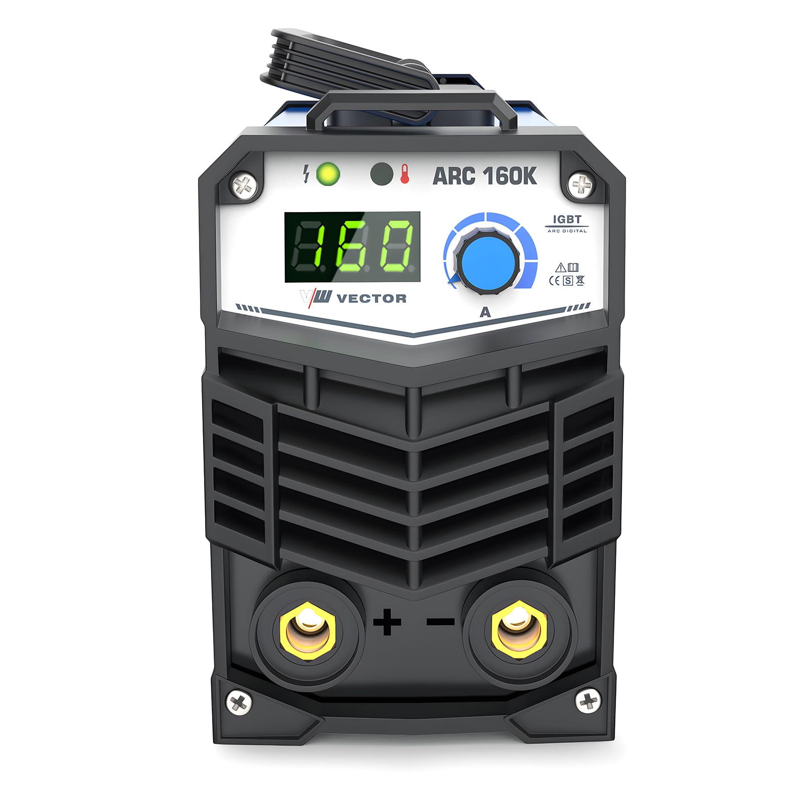 VECTOR WELDING Soldador Electrodos 160 A Solddor Inverter MMA/ARC | Dispositivo para Principiantes IGBT ARC 160