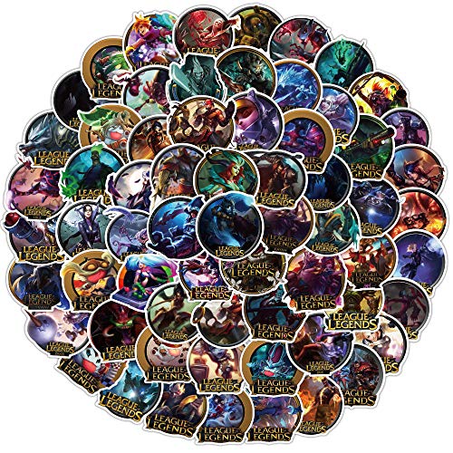 100pcs LeagueOf ï¼ˆLegendsï¼‰ Laptop Vinyl Stickers car Sticker for Snowboard Motorcycle Bicycle Phone Computer DIY Keyboard Car Window Bumper Wall Luggage Decal Graffiti Patches