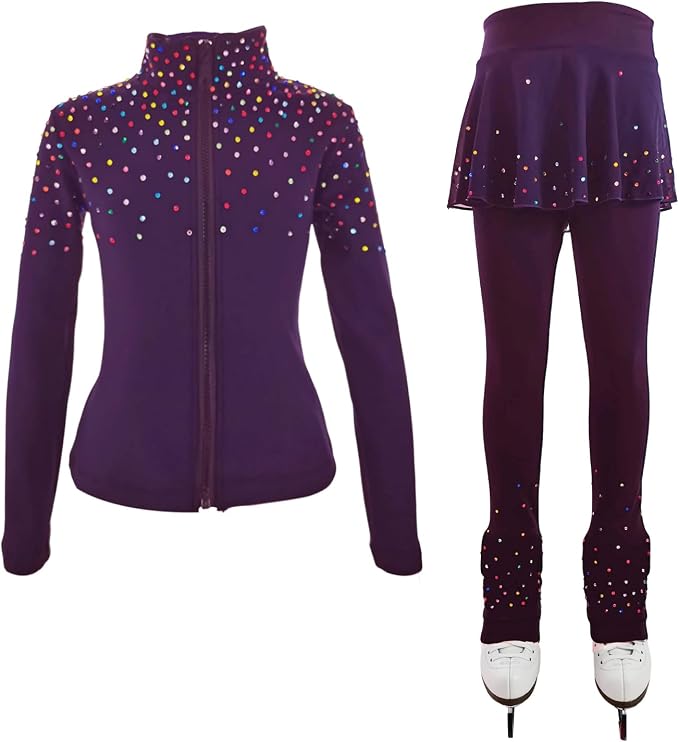 How to use LIUHUO Figure Ice Skating Training Pants Jackets Girls Rose Red for jackets outdoors