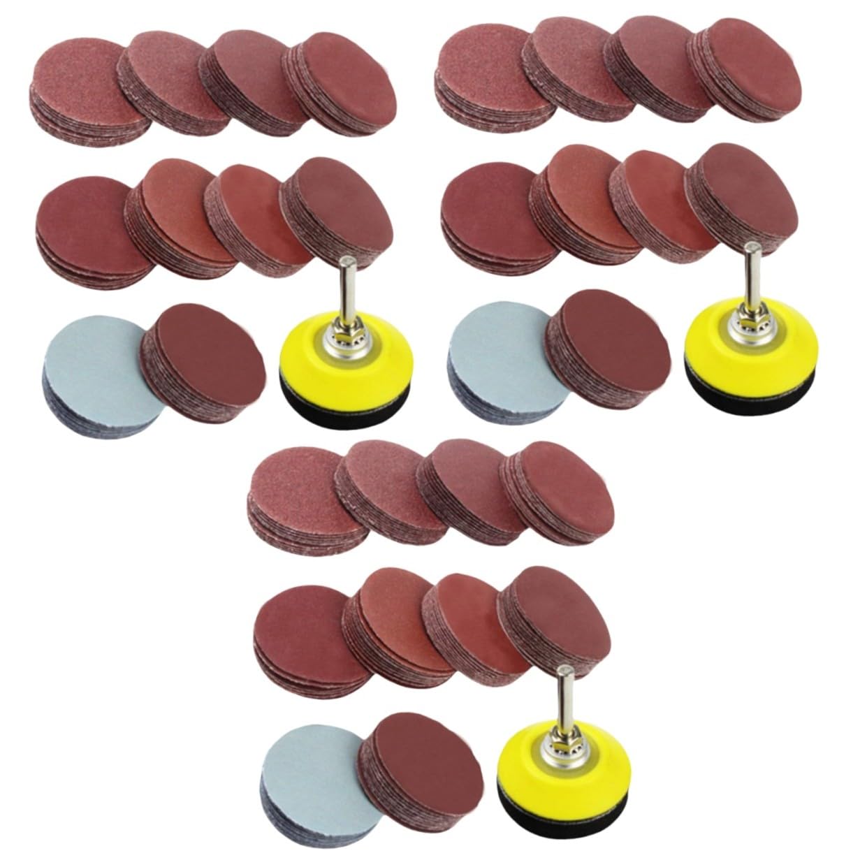 Mobestech 300pezzi Kit Dischi Abrasivi Platorello Include Vetrata Grit Per Smerigliatrici e Utensili Rotativi Per Levigatura e Lucidatura
