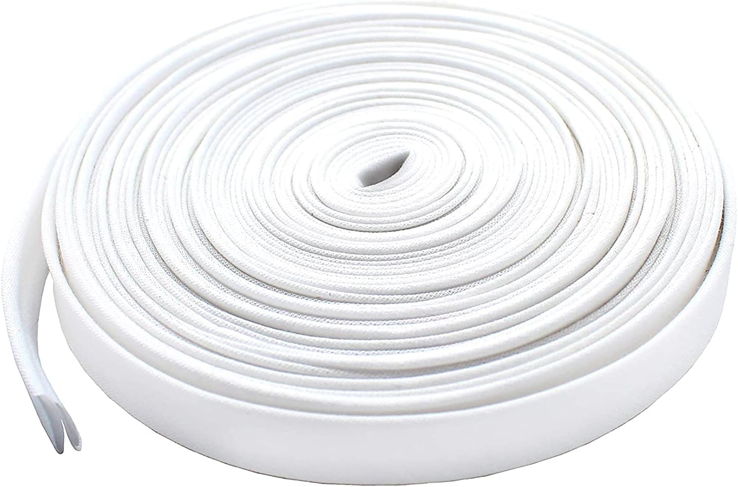 Double-fold Bias Tape 1/2" Wide ~ Poly Cotton (100 Yards, White) Made In The United States