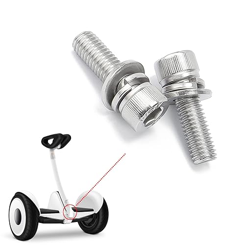 ODO LUCK 2 tornillos de barra de control de rodilla para Ninebot S Smart Self-Balancing Electric Scooter