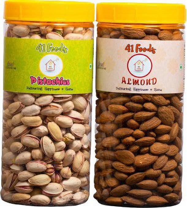 41 foods Dry fruits combo pack of Almonds Pistachios | badam pista (150GM x 2) 300 GM (B0B59TFYDZ) Amazon Price History, Amazon Price Tracker