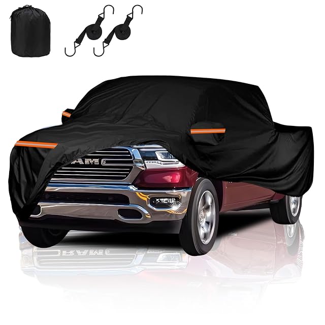 Truck Cover Fit Dodge Ram 1500 2009-2025 Quad Cab with 64 Bed and Crew Cab with 57 or