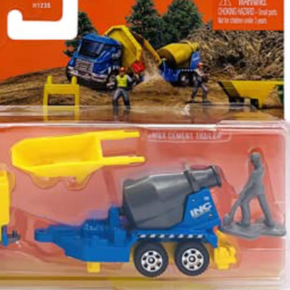 Matchbox Hitch & Haul - Inclinación 'n' Tip ~ Remolque de cemento MBX