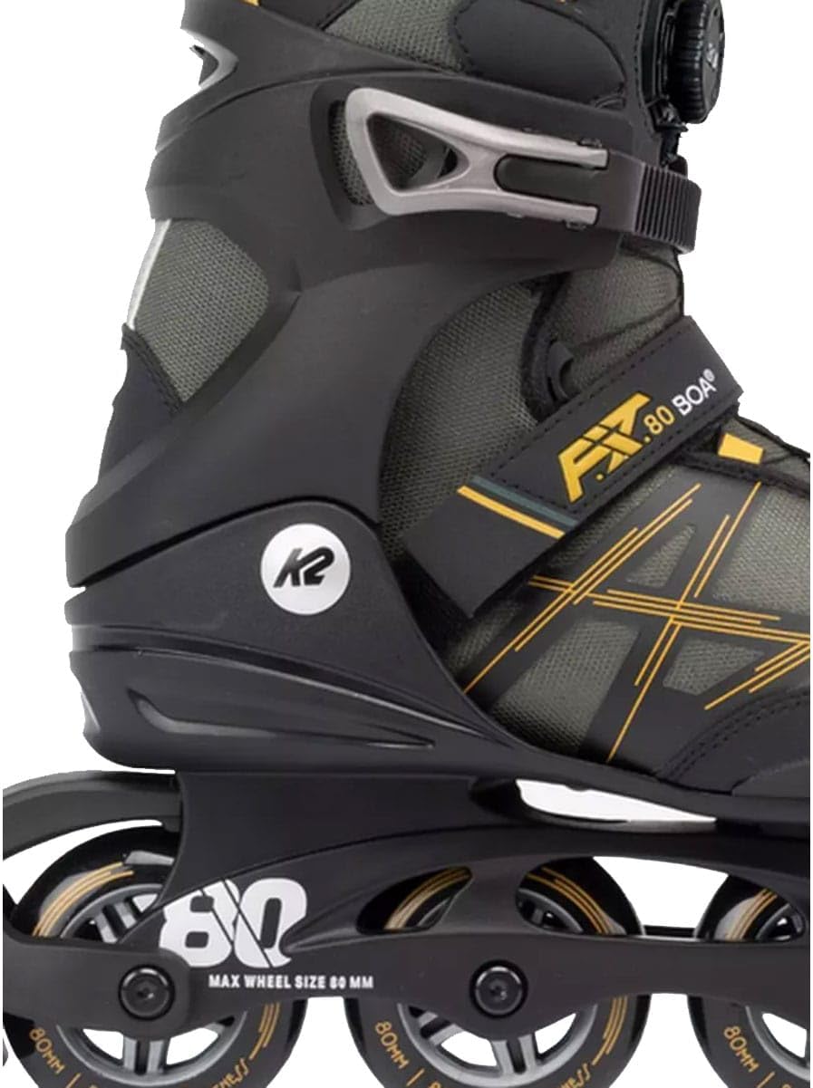 K2 F.I.T. 80 BOA Inline Skates Mens Sz