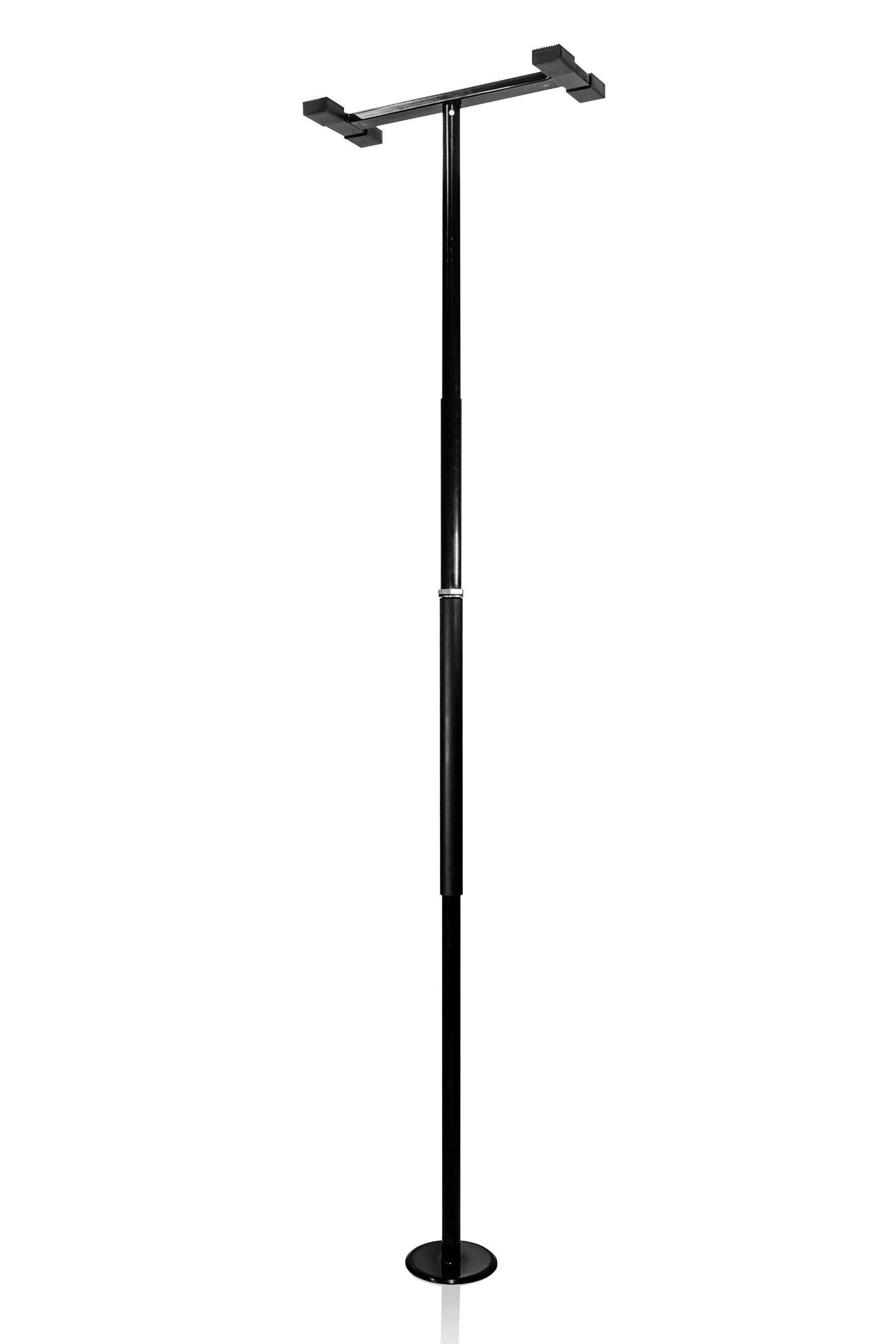 Stander Security Pole, Home Floor to Ceiling Pole, Elderly Safety Grab Bar and Bathroom Rail with Padded Handle, Metallic Black (Eligible for VAT Relief in The UK)
